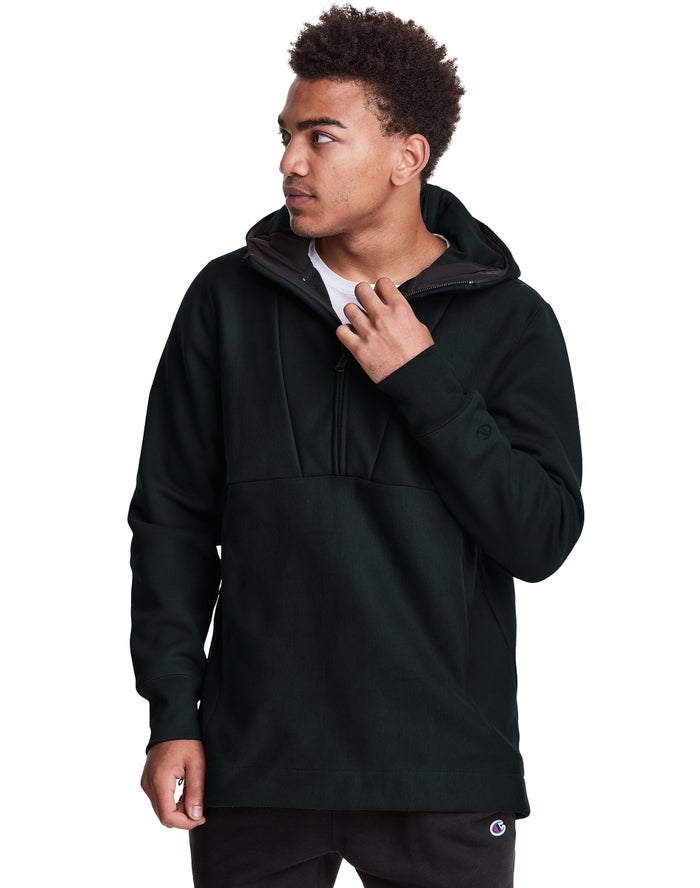 Champion Defender Series Reverse Weave® Stormshell Anorak Hoodie Heren - Zwart - Belgie 3872VPYBQ